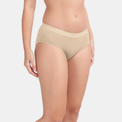 Envie Medium Rise 3/4th Rear Coverage Hipster(Pack Of 2) - NVP2059(Nude Dark Maroon)