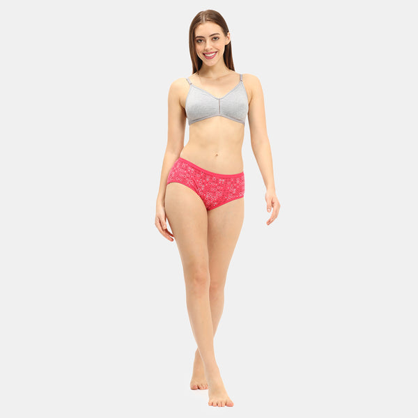 Envie Non-Padded Non-Wired 3/4th Coverage T-Shirt Bra - NVB1082 (Grey Melange)