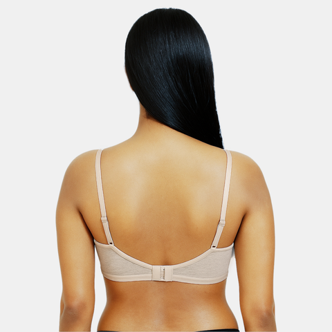 Envie Non Padded Non Wired Moulded 3/4th Coverage T-shirt Bra - NVB1138 (Grey Melange)