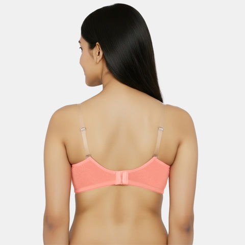 Envie Non-Padded Non-Wired 3/4th Coverage Minimiser Bra - NVB1136 (Peach)