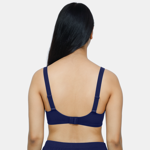 Envie Non-Padded Wired 3/4th Coverage T-Shirt Bra - NVB1132 (Navy)