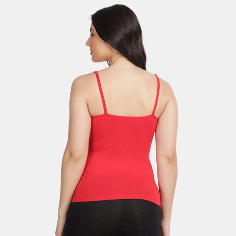 Envie Relaxed Fit Scoop Neck Short Length Camisole - NVC3010 (Red)