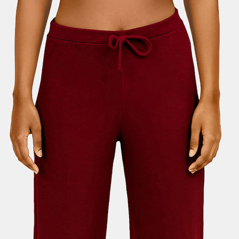 Envie Relaxed Fit Wide Leg Baggy Pant – NVTP8016 (Maroon)
