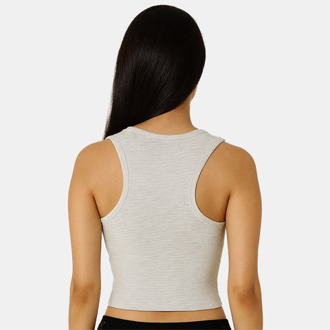 Envie Regular Fit U Neck Short Length Camisole - NVC3032 (Grey Melange)