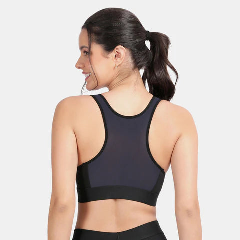 Envie Padded Non-Wired Full Coverage Sports Bra - NVB1070 (Navy Navy)