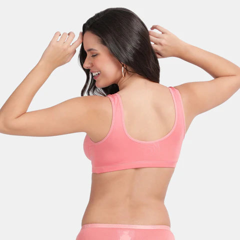 Envie Non-Padded Non-Wired Full Coverage Sleeping Bra - NVB1022 (Woodrose)