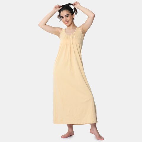 Envie Relaxed Fit Scoop Neck Nighty Slip - NVC3029 (Nude)