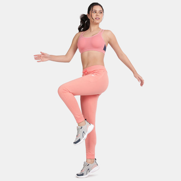 Envie Padded Non-Wired Full Coverage Sports Bra - NVB1068 (Woodrose Navy)