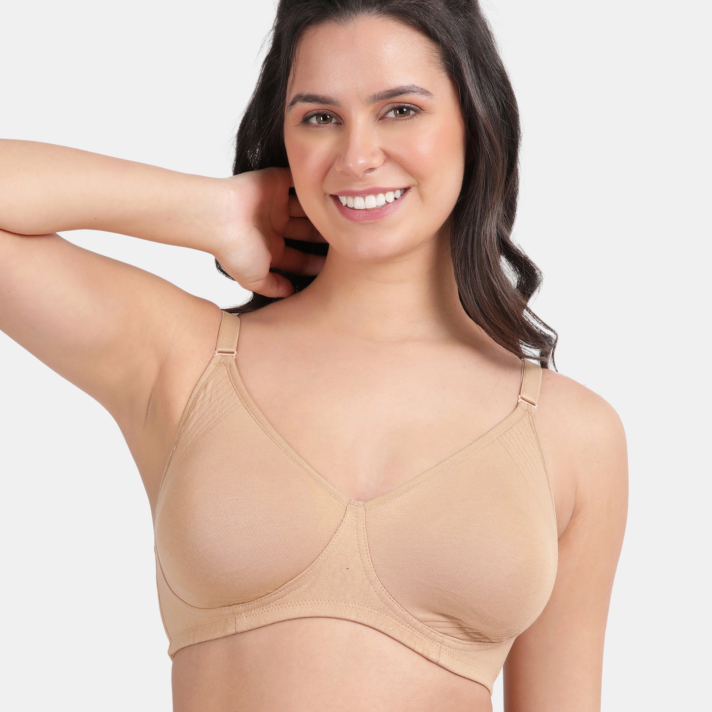 Envie Value+ Non-Padded Non-Wired 3/4th Coverage Minimiser Bra - NVB1024