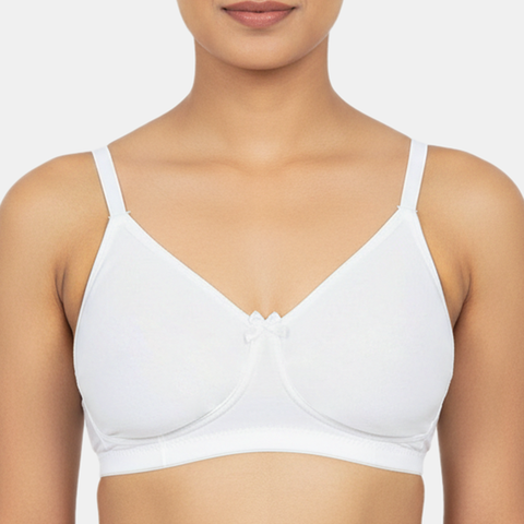 Envie Non-Padded Non-Wired 3/4th Coverage Minimiser Bra - NVB1139 (White)