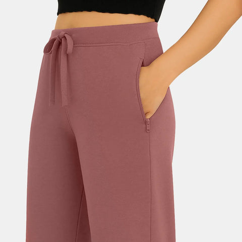 Envie Relaxed Fit Wide Leg Baggy Pant – NVTP8016 (Light mauve)