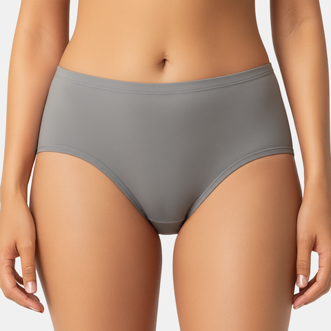 Envie Mid Rise 3/4th Coverage Lace Hipster - NVP2064 (Grey Melange)