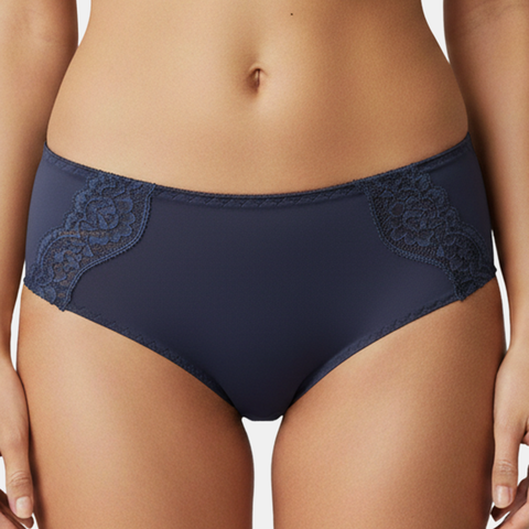 Envie Mid Rise 3/4th Coverage Lace Hipster - NVP2067 (Navy)