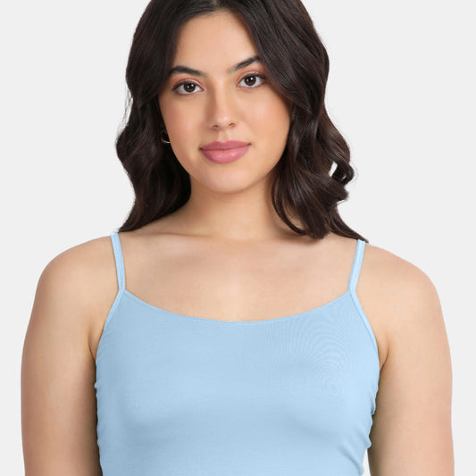 Envie Regular Fit Scoop Neck Short Length Camisole - NVC3031 (Blue)