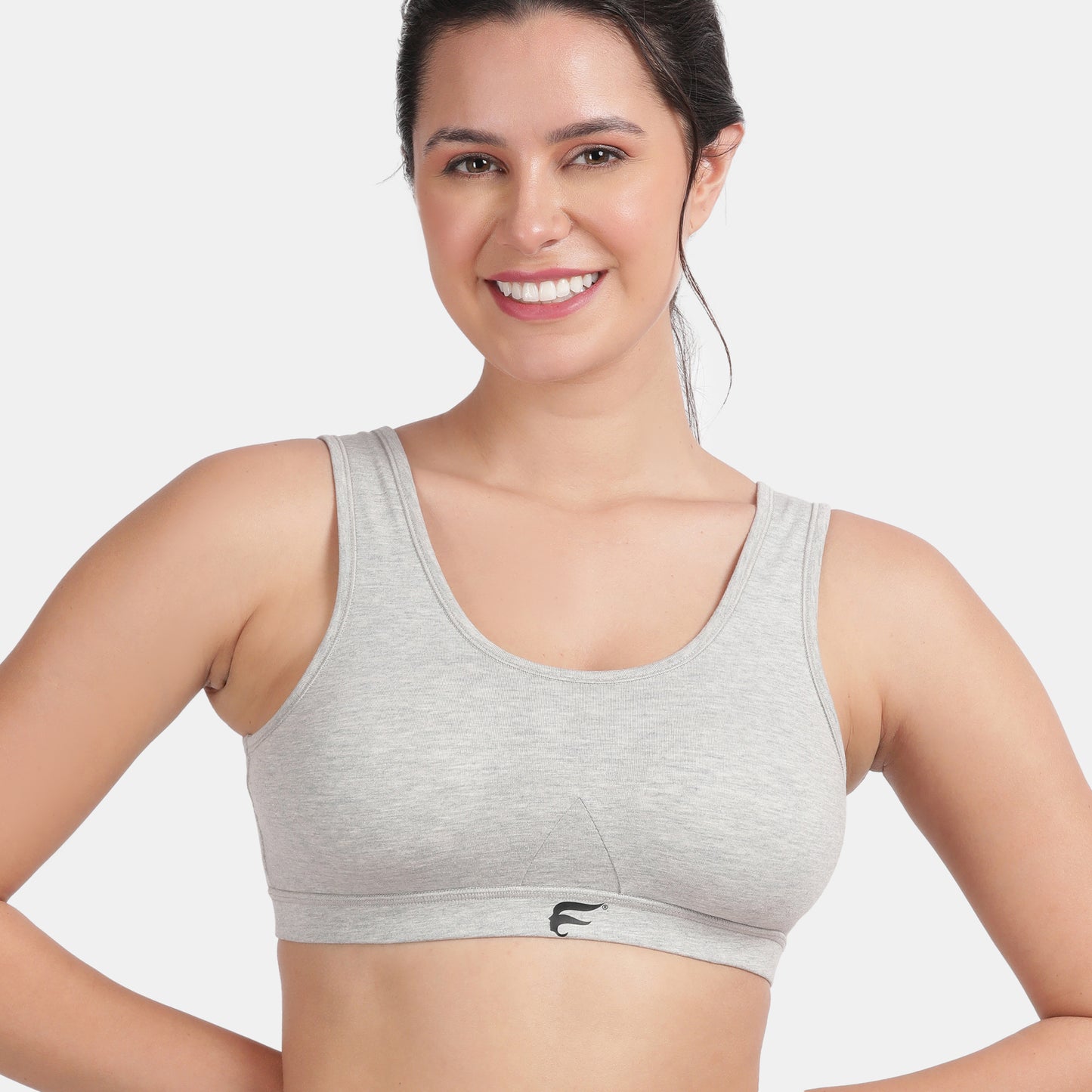 Envie Padded Non-Wired 3/4th Coverage Racerback Sports Bra - NVB1124