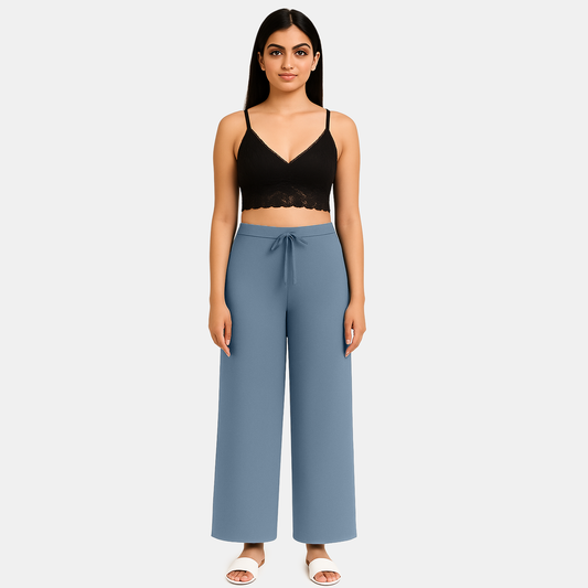 Envie Regular Fit Wide Leg Baggy Pant – NVTP8017 (Airforce)