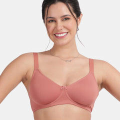 Envie Non-Padded Wired 3/4th Coverage T-Shirt Bra - NVB1132 (Mauve Mist)