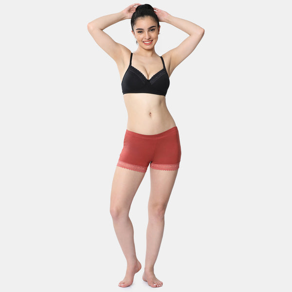 Envie Hugged Fit Ultralight Hot Shorts - NVS5030 (Light Maroon)