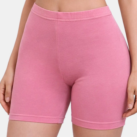 Envie Hugged Fit Thigh Length Cycling Shorts - NVS5019 (Seashell Pink)