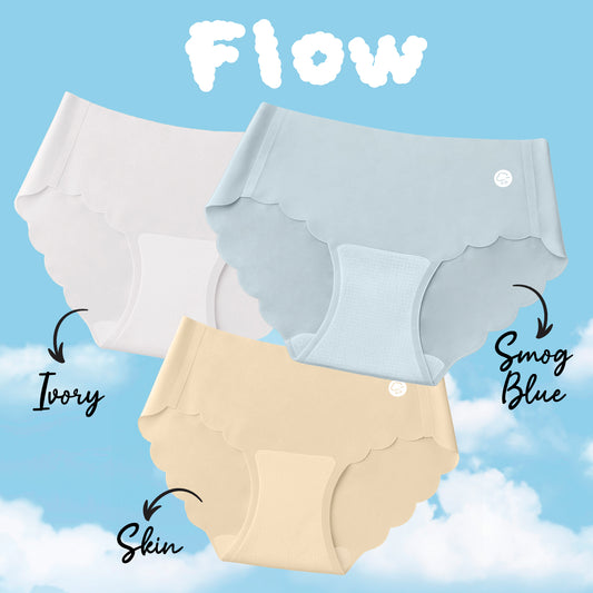 Envie Value+ Flow Mid Rise 3/4th Coverage Seamless Hipster Panty - FLOW PO3
