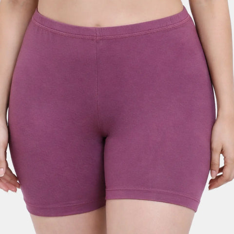 Envie Hugged Fit Thigh Length Cycling Shorts - NVS5019 (Violet Quartz)