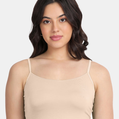 Envie Regular Fit Scoop Neck Short Length Camisole - NVC3031 (Nude)