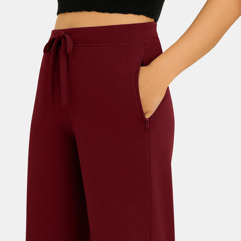 Envie Relaxed Fit Wide Leg Baggy Pant – NVTP8016 (Maroon)