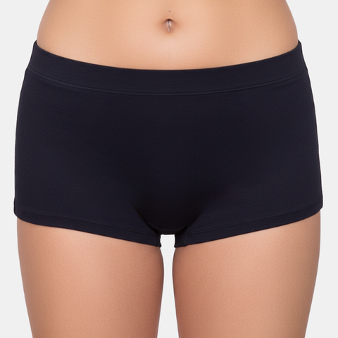 Envie High Rise Full Coverage Boyshorts - NVP2065 (Black)