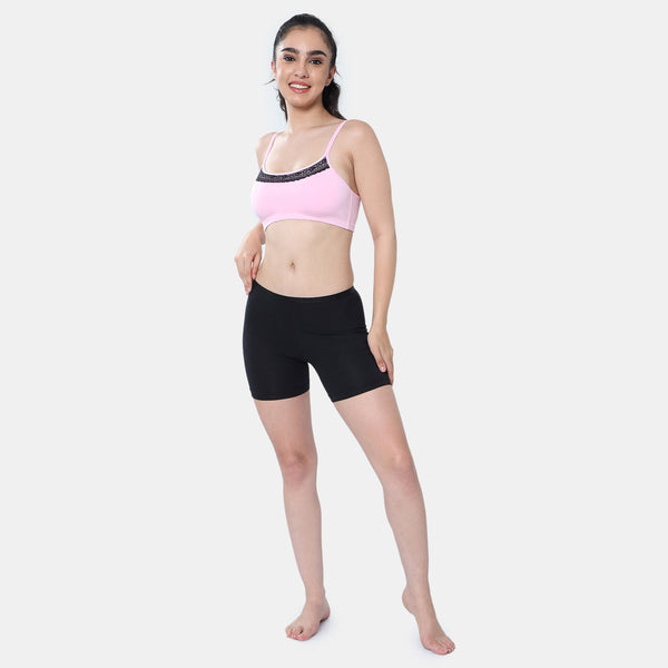 Envie Hugged Fit Thighcling Shorts - NVS5029 (Black)
