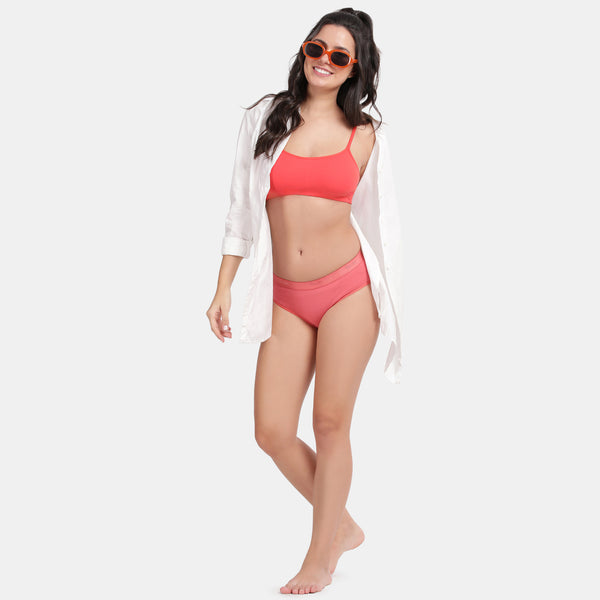 Envie Pack of 2 Girls Non-Padded Non-Wired Full Coverage Teenage Bra - EVEGBA006 (C Red)