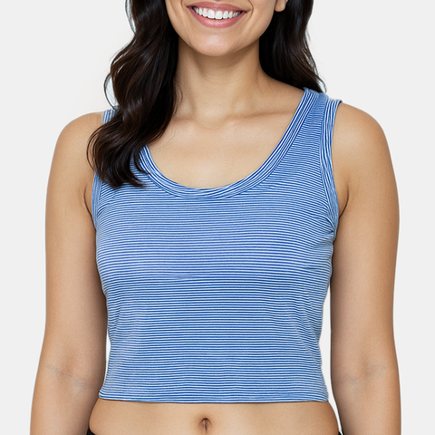 Envie Regular Fit U Neck Short Length Camisole - NVC3032 (Royal Blue)