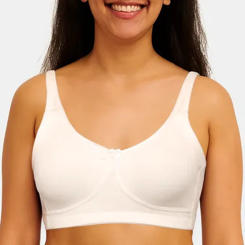 Envie women’s white T-shirt bra non padded non wired 3/4th coverage soft support bra
