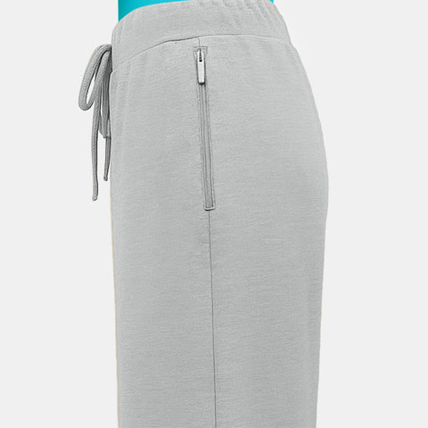 Envie Relaxed Fit Wide Leg Baggy Pant – NVTP8016 (Grey Melange)
