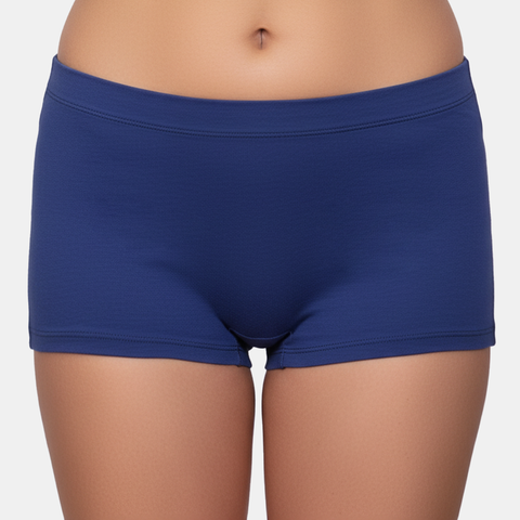Envie High Rise Full Coverage Boyshorts - NVP2065 (Dark Denim)