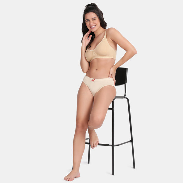 Envie Pack of 2 Non-Padded Non-Wired 3/4th Coverage Minimiser Bra - NVB1024 (Nude)