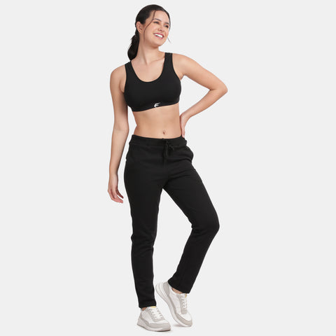 Envie Non-Padded Non-Wired Full Coverage Sports Bra - NVB1055 (Black)