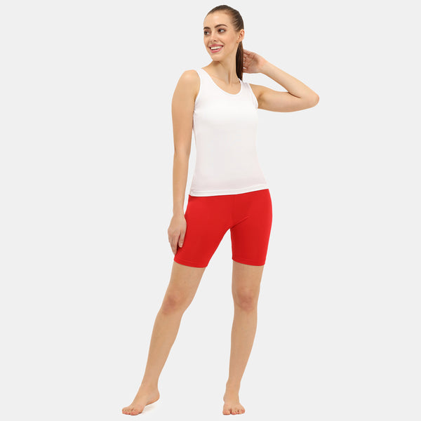 Envie Hugged Fit Cycling Shorts - NVS5026 (True Red)