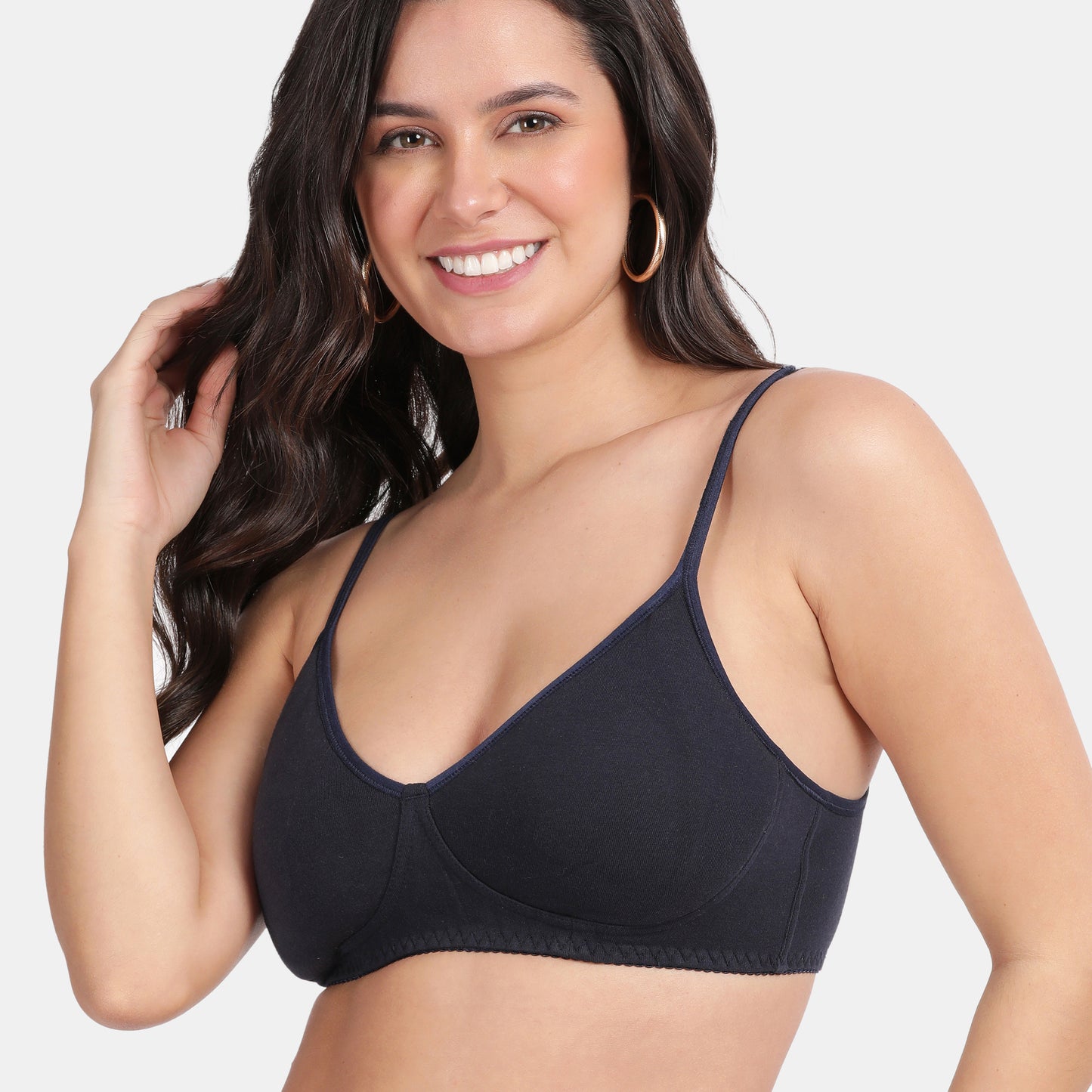 Envie Non-Padded Non-Wired 3/4th Coverage T-Shirt Bra - NVB1057