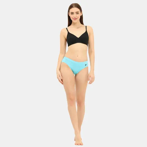 Seamless black minimiser bra Envie 3/4th coverage non wired lightweight comfortable bra for women