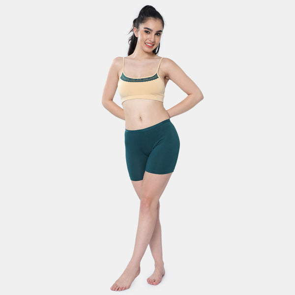 Envie Hugged Fit Thighcling Shorts - NVS5029 (Dark Teal)