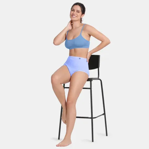 Powder blue beginners bra Envie girls non padded non wired full coverage comfortable training bra for daily wear