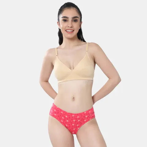 Seamless nude minimiser bra Envie 3/4th coverage non wired lightweight invisible bra for women