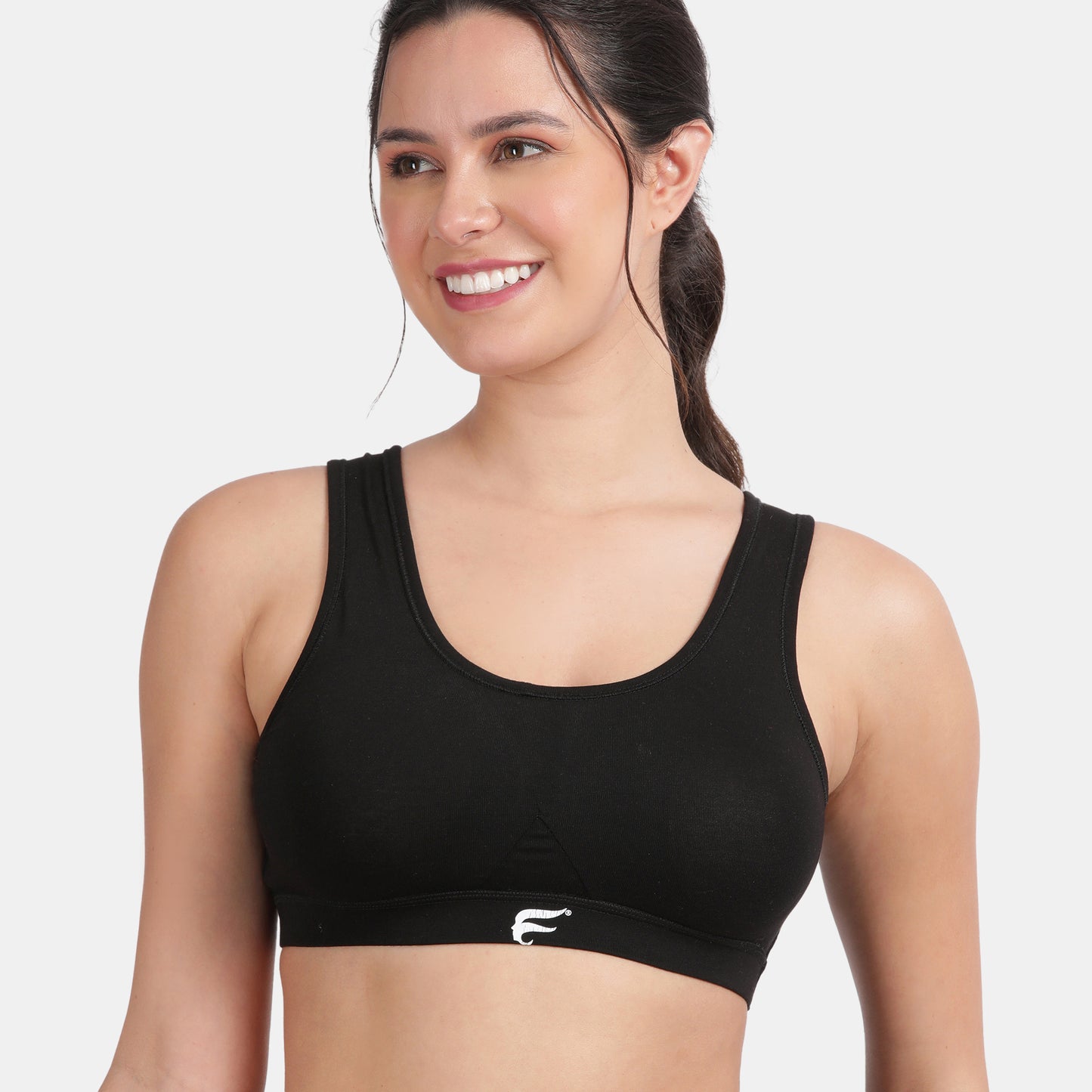 Envie Padded Non-Wired 3/4th Coverage Racerback Sports Bra - NVB1124