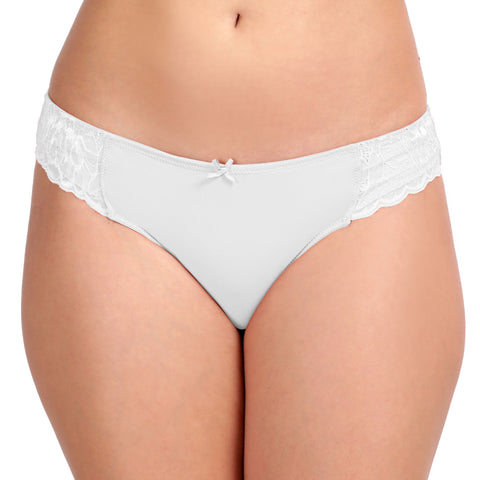 Envie Low Rise Half Rear Coverage Lace Bikini - NVP2060 (White)