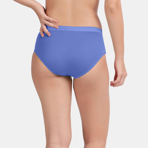 Envie Medium Rise 3/4th Rear Coverage Hipster(Pack Of 2) - NVP2059(Blue Nude)