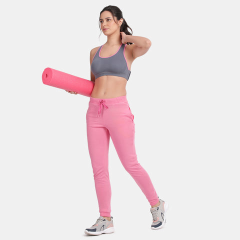 Envie Padded Non-Wired Full Coverage Sports Bra - NVB1050 (Grisaille Pink)