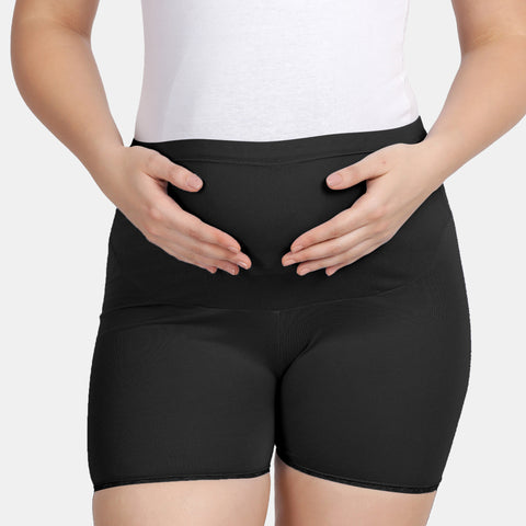 Envie Hugged Fit Maternity Lace Shorts - NVS5031 (Black)