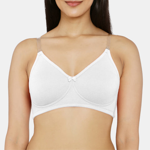 Envie Non-Padded Non-Wired 3/4th Coverage Minimiser Bra - NVB1136 (White)