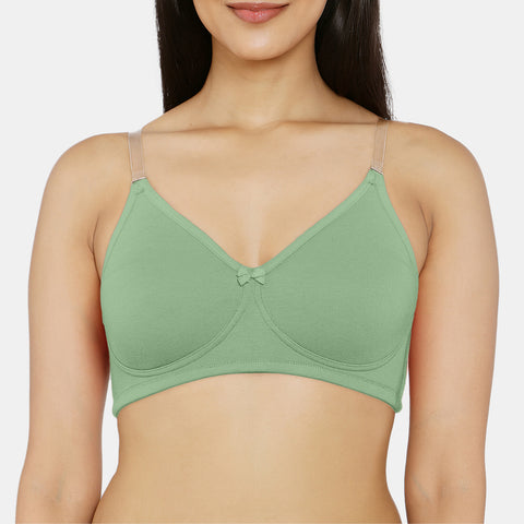 Envie Non-Padded Non-Wired 3/4th Coverage Minimiser Bra - NVB1136 (Fair Green)