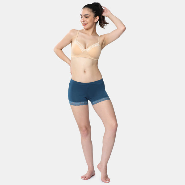 Envie Hugged Fit Ultralight Hot Shorts - NVS5030 (Majolica Blue)